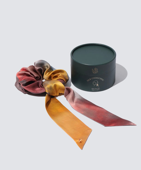 Water Color Silk Ribbon Accessories : 2WAY Type Evening Glow