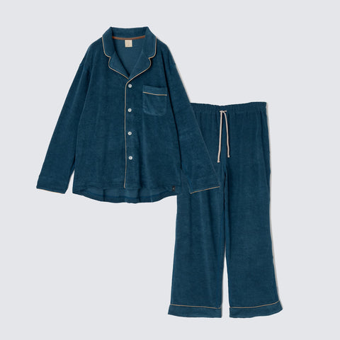 【SET-UP】Cotton Pajamas Turquoise