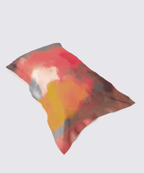 Watercolor Silk Pillow case Evening Glow