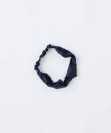 Silk Hairband Elegant Navy