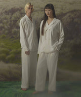 【Bottoms】Royal Organic Cotton Double Button Pajamas Off-White