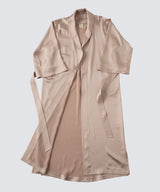 Silk Gown Pink Beige