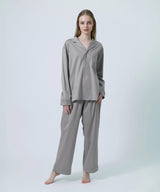 【SET-UP】Silky Cotton Pajamas Gray