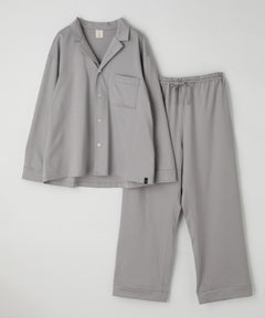 【SET-UP】Silky Cotton Pajamas Gray