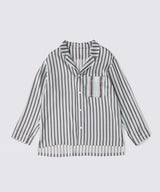 【SET-UP】Striped Silk Pajamas Narrow
