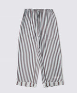 【Bottoms】Striped Silk Pajamas Narrow