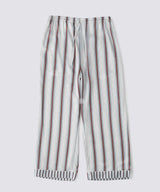 【Bottoms】Striped Silk Pajamas Wide