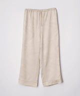 【Bottoms】Silk Jacquard Pajamas Water Pattern Pearl White