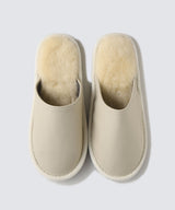 Genuine Leather Room Shoes Off-White (23cm-24.5cm)