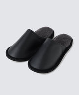 Genuine Leather Room Shoes Black (24.5cm-28.5cm)