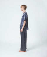 Silk Satin Pullover Charcoal Gray