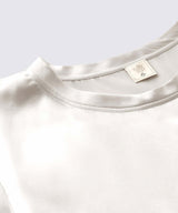 【SET-UP】Silk Satin Pullover & Bottoms Pearl White