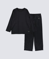 Silky Touch Long Sleeve & Long Pants Set Black