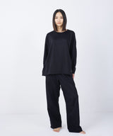 Silky Touch Long Sleeve & Long Pants Set Black
