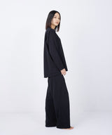 Silky Touch Long Sleeve & Long Pants Set Black