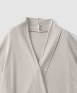 【Women's】Silk Blend Robe Knit Cardigan Ecru