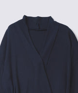 【Women's】Silk Blend Robe Knit Cardigan Navy