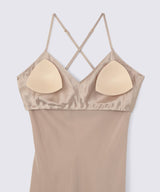 Silk Dress Pink Beige