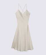 Silk Dress Pearl White