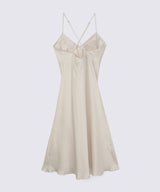 Silk Dress Pearl White