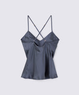 Silk Camisole Charcoal Gray