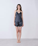 Silk Camisole Charcoal Gray