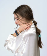 Silk Hair Tie Set of 3 : Serenity