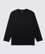 【Men's】Silk Cotton Long Sleeve T-Shirt Black