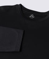 【Men's】Silk Cotton Long Sleeve T-Shirt Black