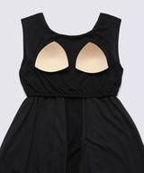 Smooth Touch Rib Dress Black