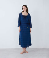 Russell Mesh Gown Dress Navy