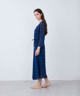 Russell Mesh Gown Dress Navy