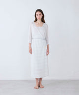 Russell Mesh Gown Dress Light Gray