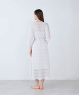 Russell Mesh Gown Dress Light Gray