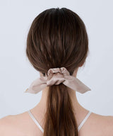 Silk Ribbon Chou Chou 2WAY Type Pink Beige - Foo Tokyo