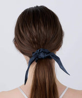 Silk Ribbon Chou Chou 2WAY Type Elegant Navy - Foo Tokyo