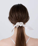 Silk Ribbon Chou Chou 2WAY Type Pearl White - Foo Tokyo