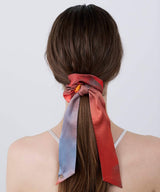 Water Color Silk Ribbon Chou Chou 2WAY Type Evening Glow - Foo Tokyo