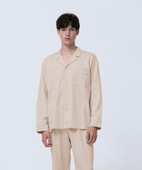 【Tops】Silky Cotton Pajamas Champagne Beige