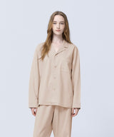 【Tops】Silky Cotton Pajamas Champagne Beige