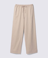 【SET-UP】Silky Cotton Pajamas Champagne Beige