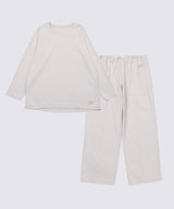 Silky Touch Long Sleeve & Long Pants Set Pale Gray
