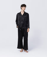 【SET-UP】Silk Pajamas Midnight Black
