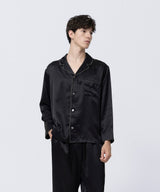 【Tops】Silk Pajamas Midnight Black