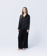 【SET-UP】Silk Pajamas Midnight Black