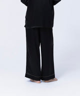 【Bottoms】Silk Pajamas Midnight Black