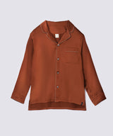 【Tops】Silk Pajamas Amber Brown