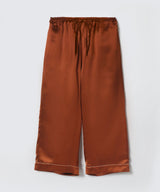 【Bottoms】Silk Pajamas Amber Brown