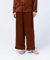 【Bottoms】Silk Pajamas Amber Brown