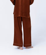 【Bottoms】Silk Pajamas Amber Brown